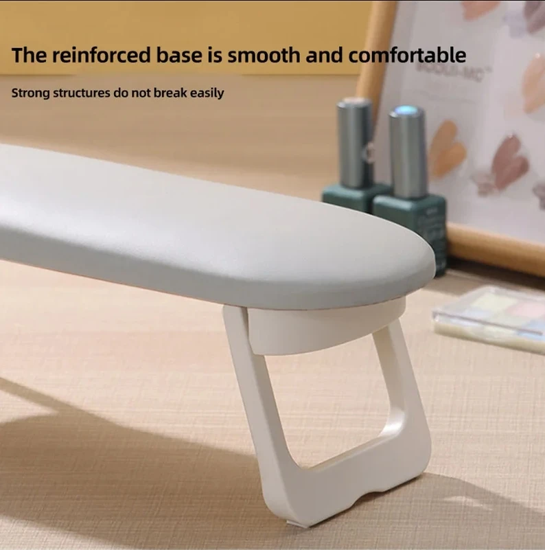Folding Nail Hand Manicure Rest Arm Stand Pillow Cushion Holder Table Desk Armrest Sponge Support Mat Polish  Practice Salon