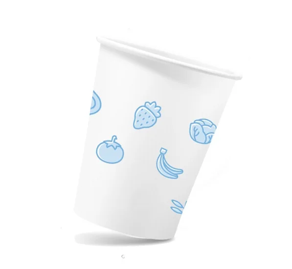 Eco-Friendly Custom Brown Kraft Paper Disposable Coffee Paper Cup Original Thickened