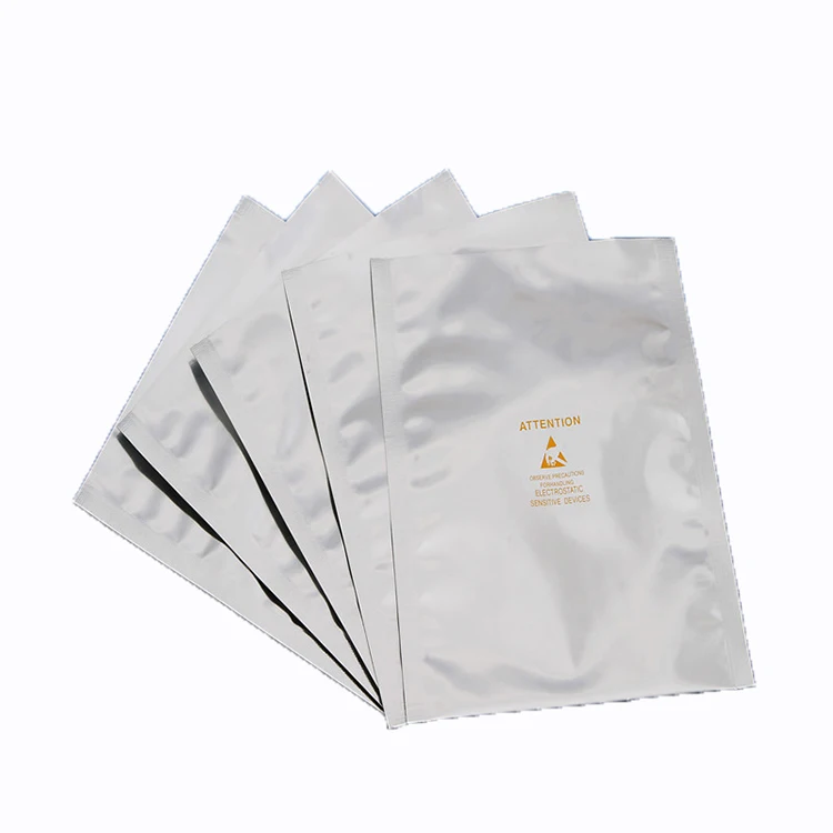 food grade zipper stand up packing pouch triple laminated reusable esd aluminum foil bag