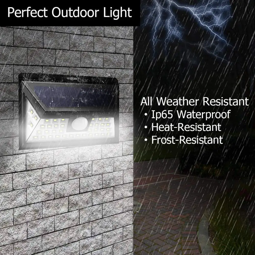 
24 LED motion waterproof outdoor sensor solar light for garden 