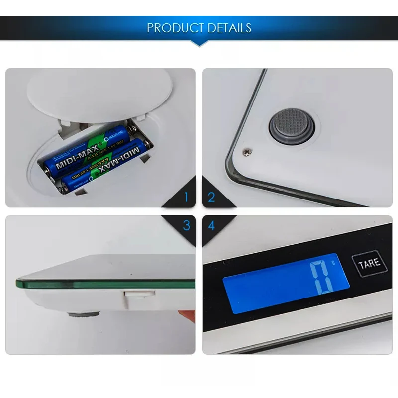 Professional Precision Nutritional  5000g 11Lb Digital Weighing Electronic Food Scale Kitchen Scale Wholesale