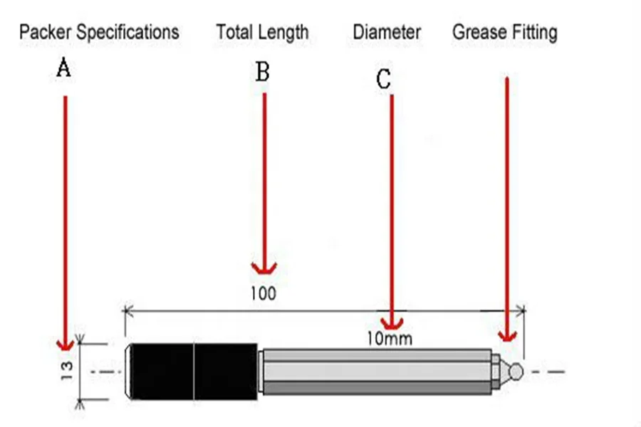 13mm High Pressure Grout Injection Packer For Chemical Polyurethane Epoxy Resin