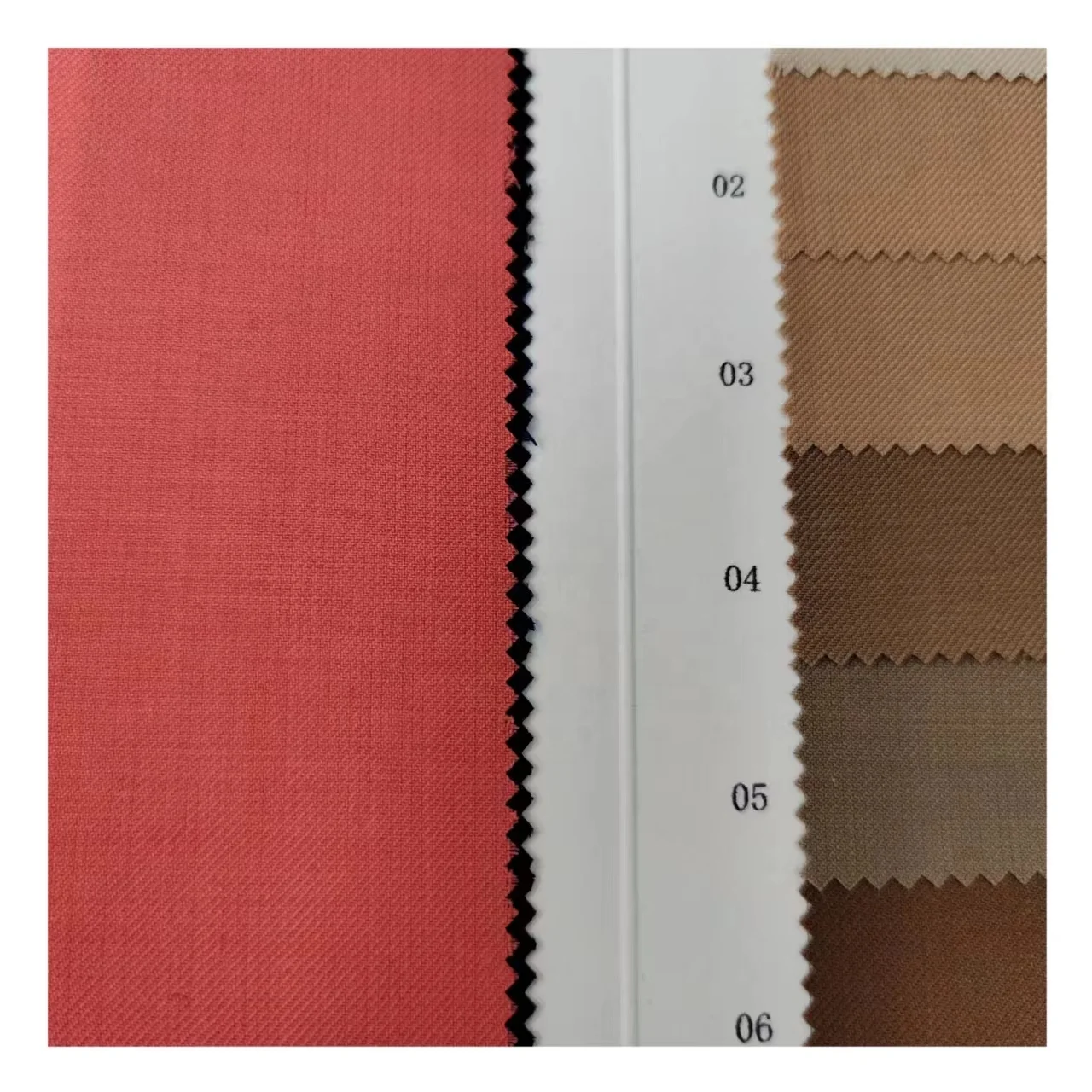 30%Wool70%Polyester 270g/m worsted twill lightweight Machine washable woollen polyester serge in stock suit jacket wool fabric