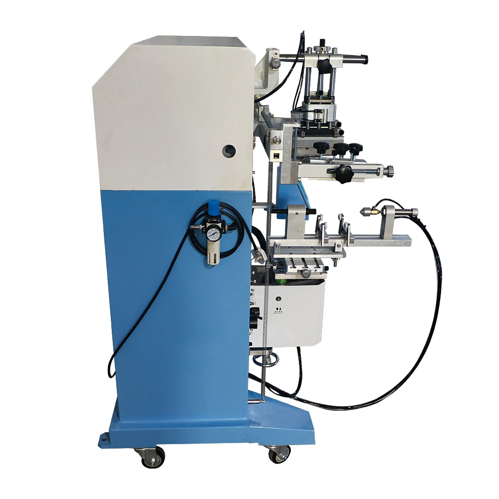 Semi-Automatic High-Speed Screen Printer Machine for Oval Glass Bottles round Wristband Label Printer with Core Engine Component