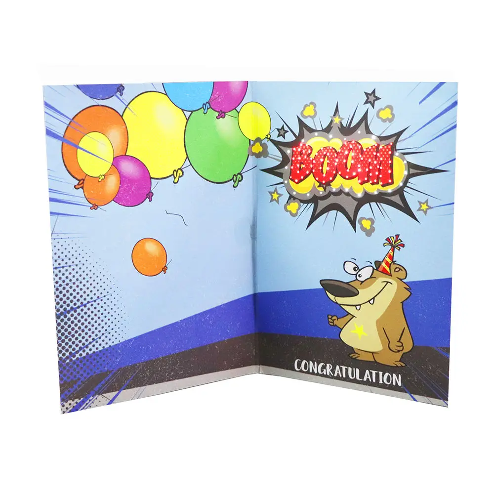 Custom music greeting card birthday audio recorder voice chip musical sing song card for your loved one