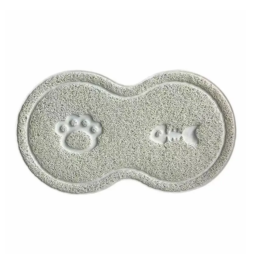Cute Design Cat Litter Mat New Shape Pvc Mat For Pets