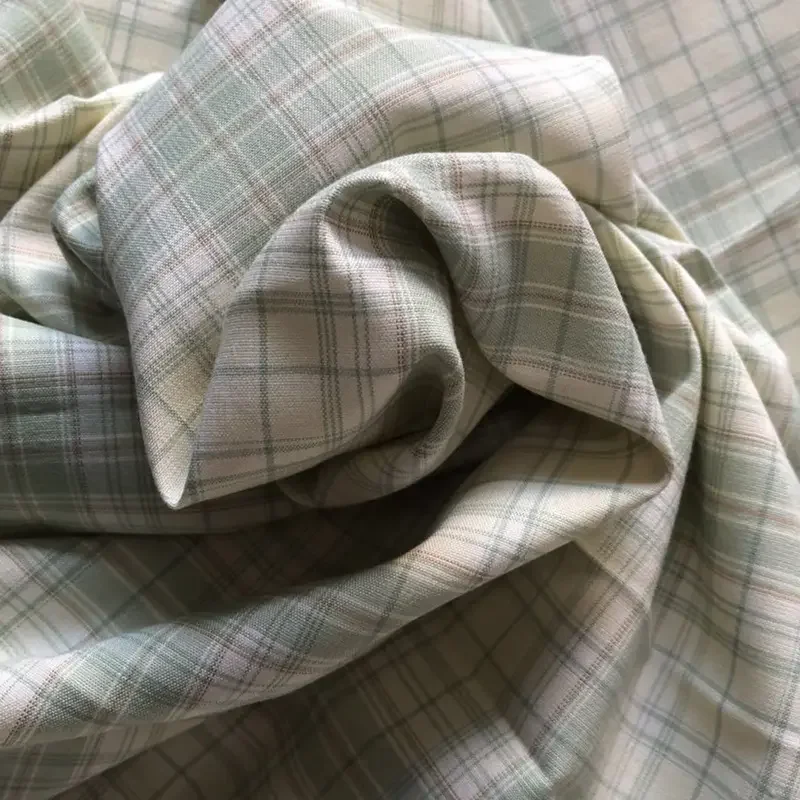 Custom China Manufacturer sustainable 100% polyester Yarn Dyed Plaid Lining Fabric For Dress shirt