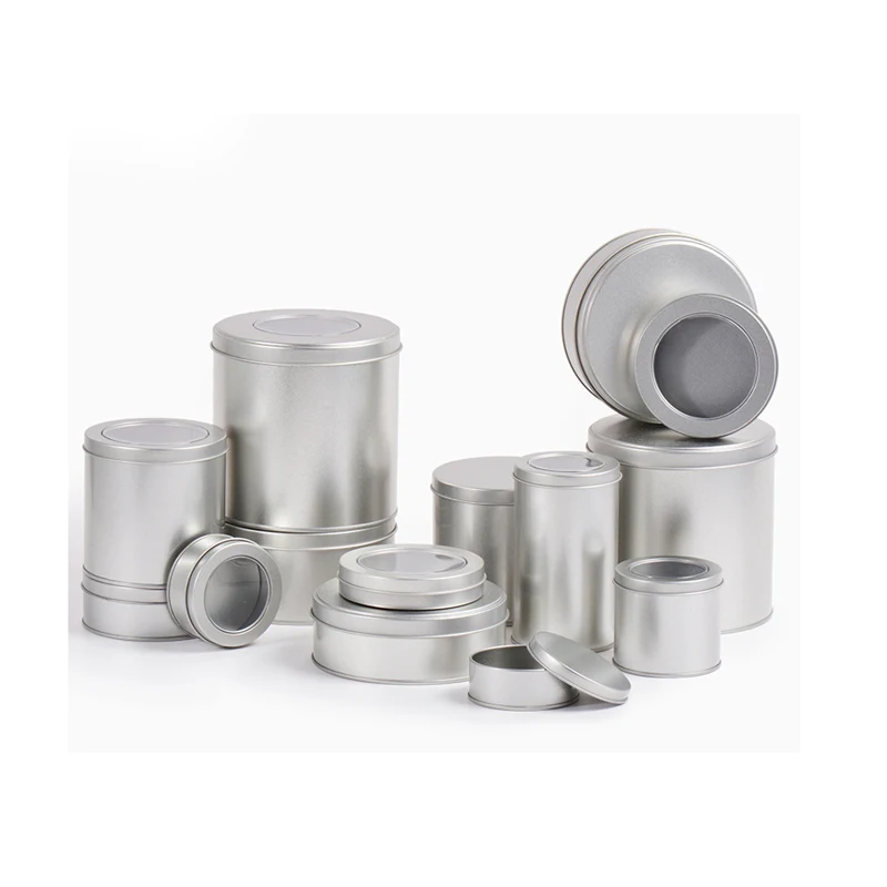 Wholesale Air Freshener Empty Hollow Aluminium Tin Jar for Candle Packaging with Heaven and Earth Lids Round Cans for Cup Cake