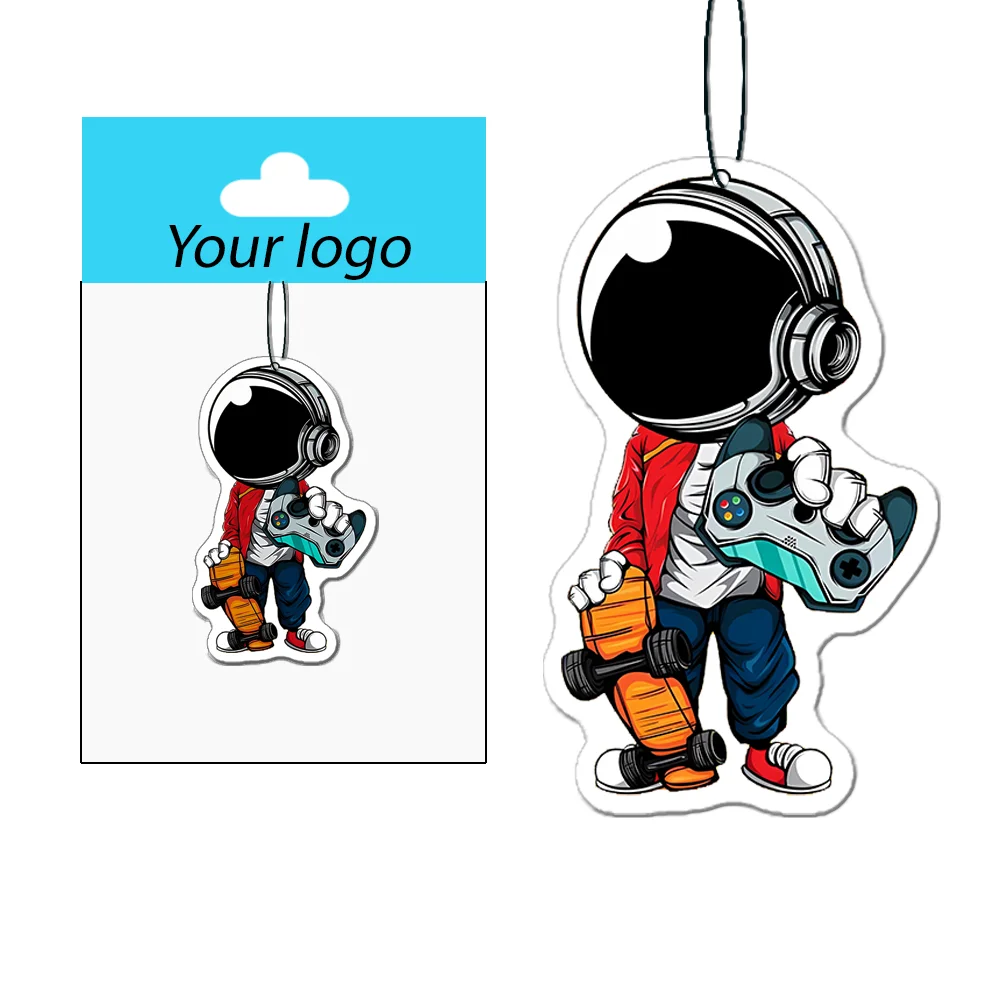 Personalized Design Car Air Freshener Perfume Hanging Paper Aromatherapy Air Cleaner Custom Logo