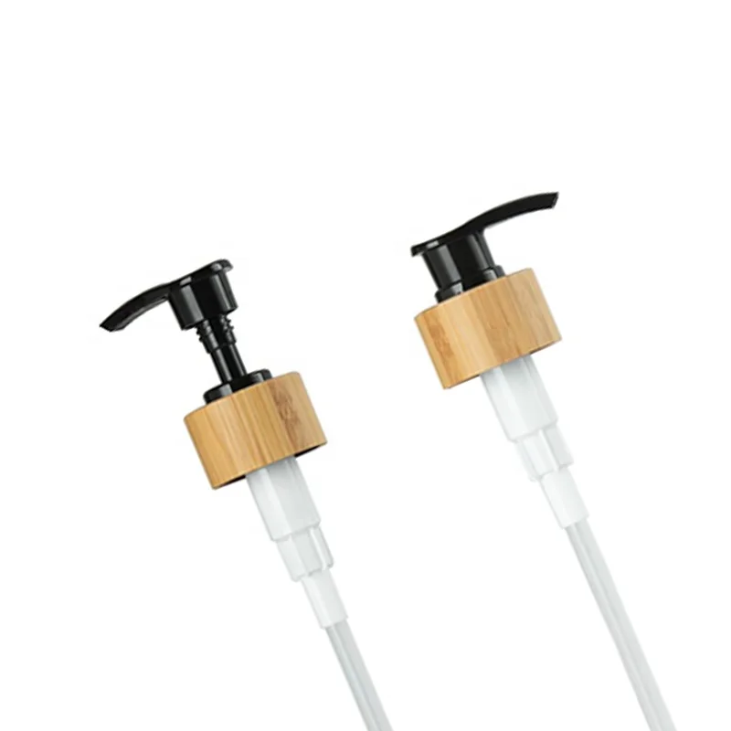 Пользовательские этикетки 500 мл 16 унций стеклянная бутылка с насосом для мыла диспенсер жидкого бамбуковым держателем