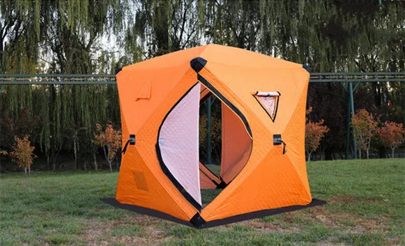 Windproof Snow Resistant Sauna Tent Portable Square Hiking Insulated Camping Ice Cube Winter Fishing Tent