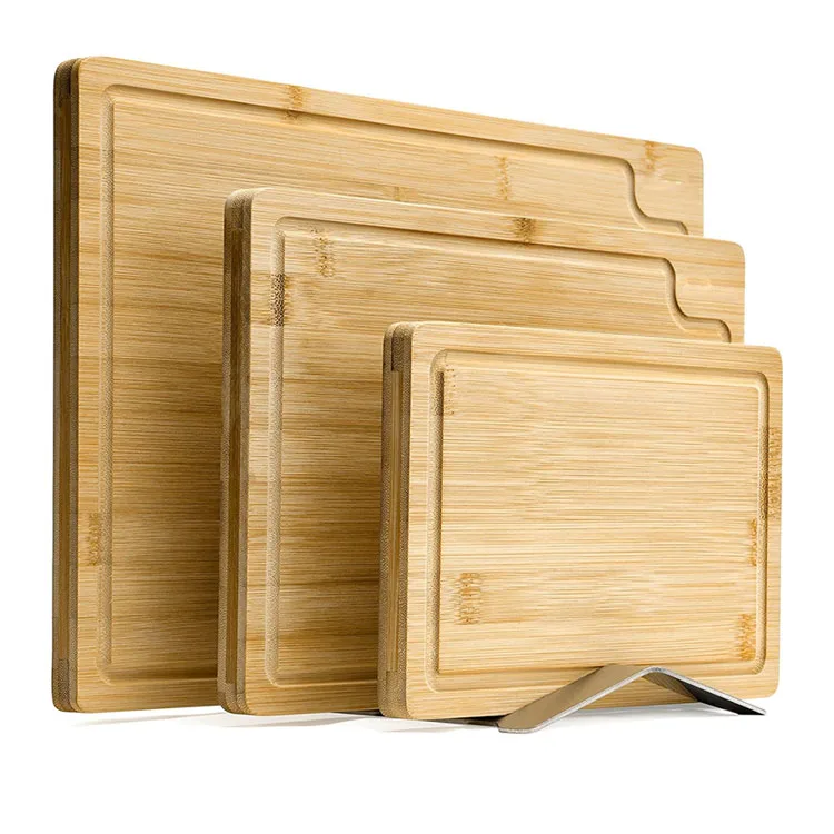Wholesale OEM Manufacturer Bamboo Cutting Board of 3pcs Kitchen Wood Chopping Bamboo Cutting Board Bamboo Butcher Block