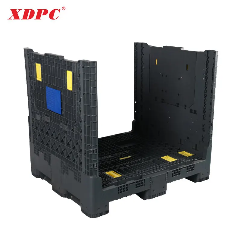 XDPC 1200x1000x1080mm Plastic Pallet Box Collapsible Foldable Plastic Pallet Container For Fruit And Vegetables