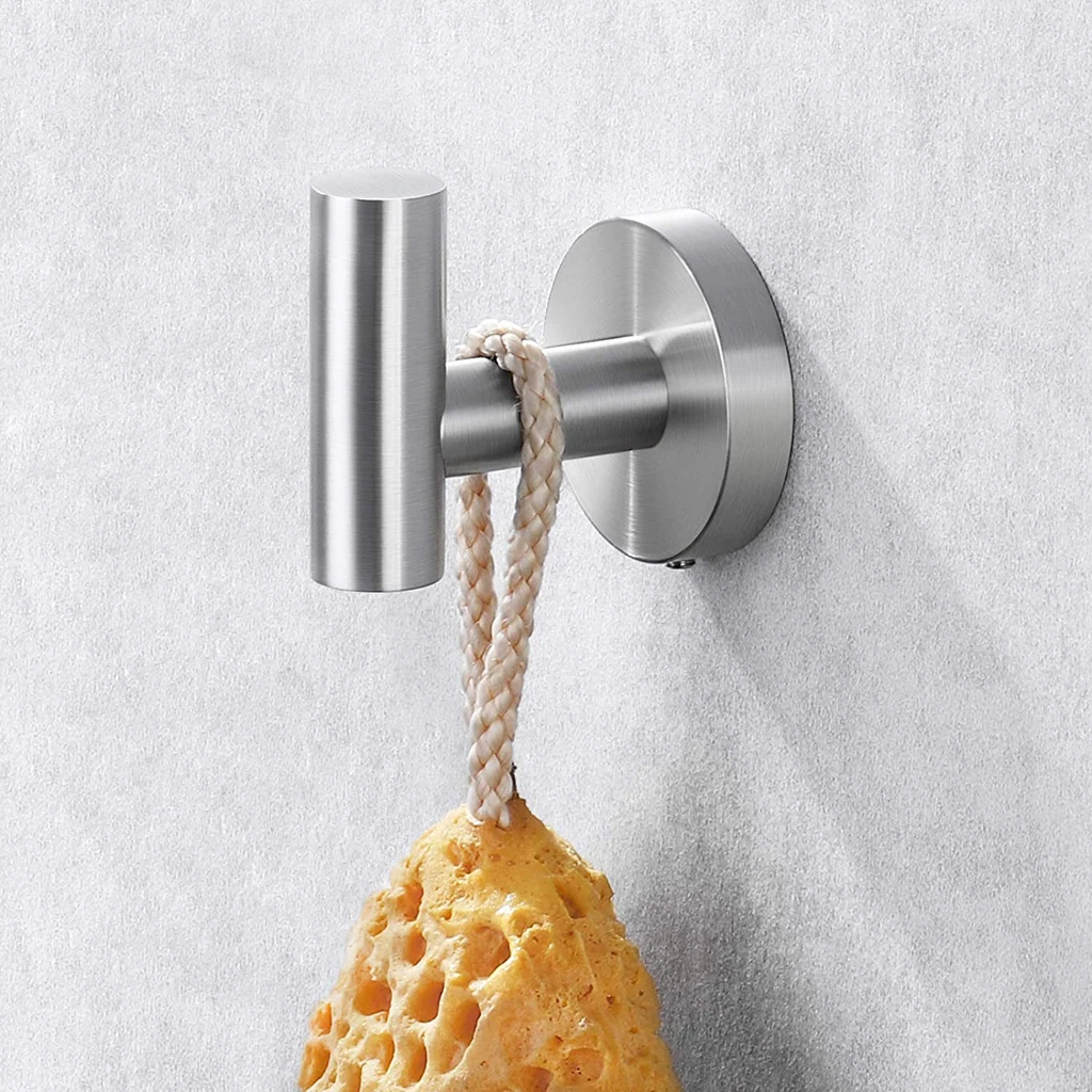 Bathroom Towel Hook Robe Hook Stainless Steel Kitchen Wall-mounted hanging hook