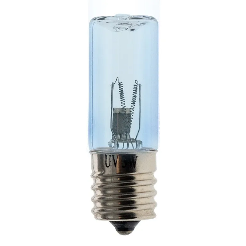 UV3 E14 E17 Base 3W uv disinfection lamp for disinfection cabinet 185nm 253.7nm germicidal uv lamp