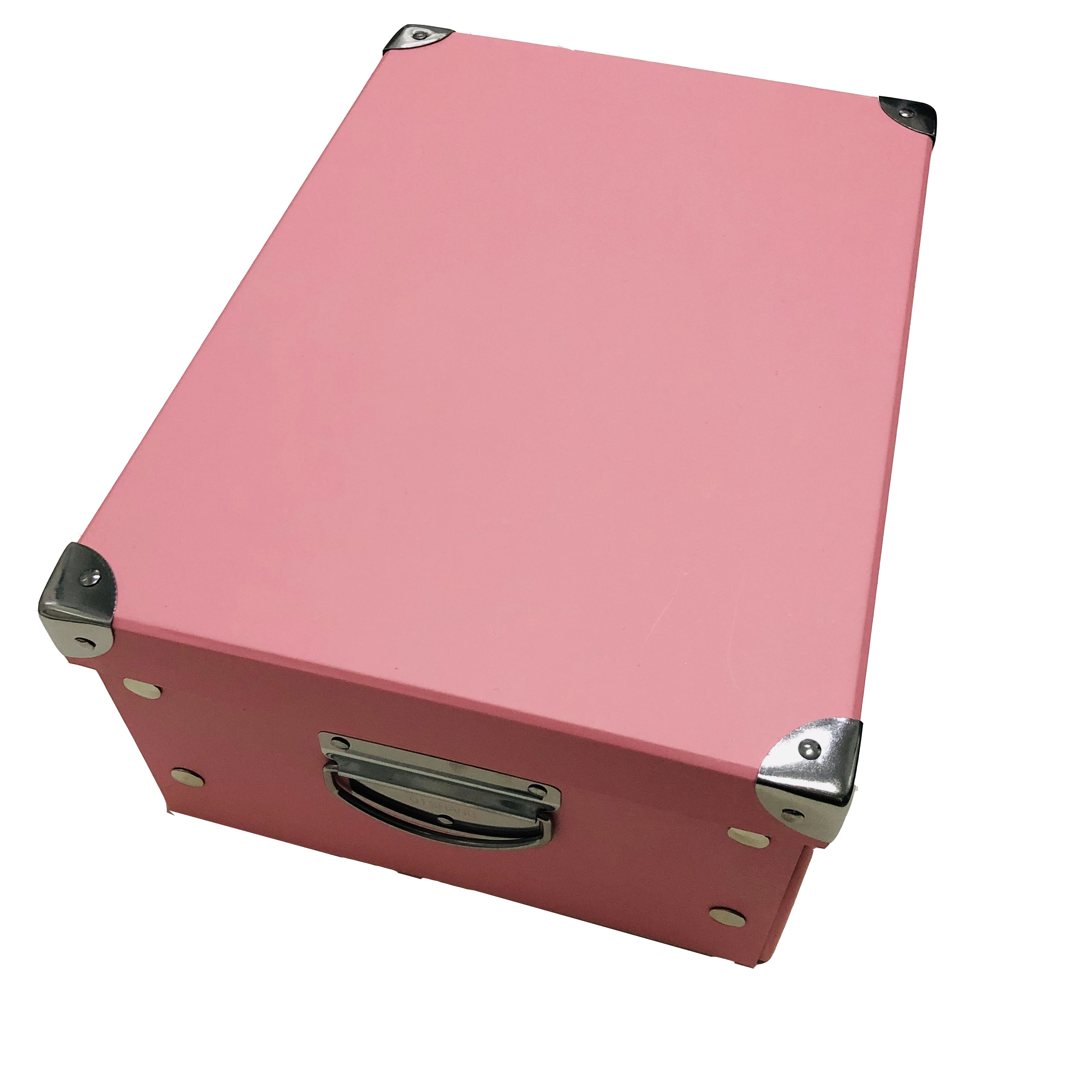 Custom Printed High Quality Cardboard Paper Storage Box And Bin With Handles Office And Household Organizer