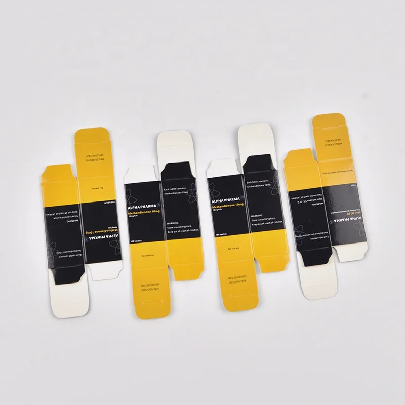 Pharmaceutical folding paper storage box vial packaging boxes for 10ml vials