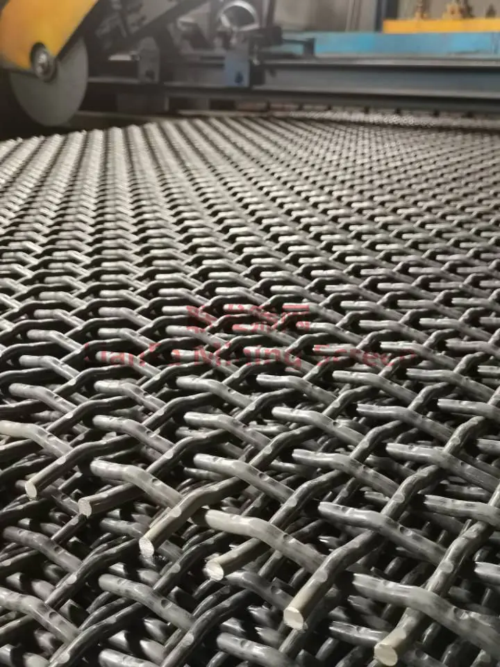 Wholesale 65Mn Steel Quarry Woven Sand Crusher Mine Sieving Screen Mesh With Hooked