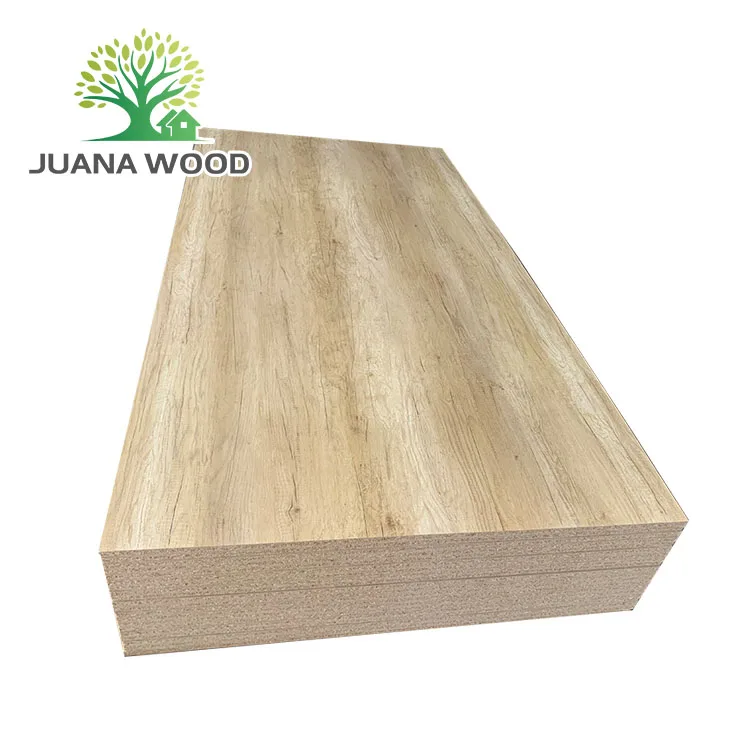 JUANA Wholesale Furniture Grade White Melamine Particle Board High Density Chipboard 18mm Raw Laminated