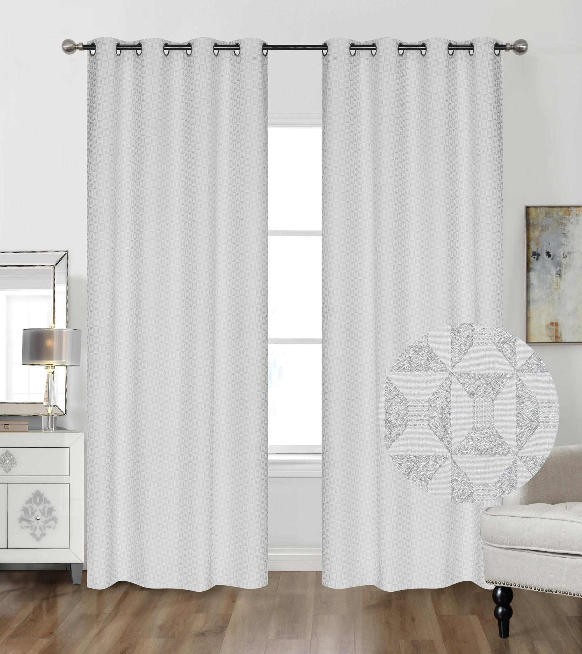 America style Elegant Wholesale New luxury window curtains for home, High Quality Luxury jacquard Curtain  for Living room
