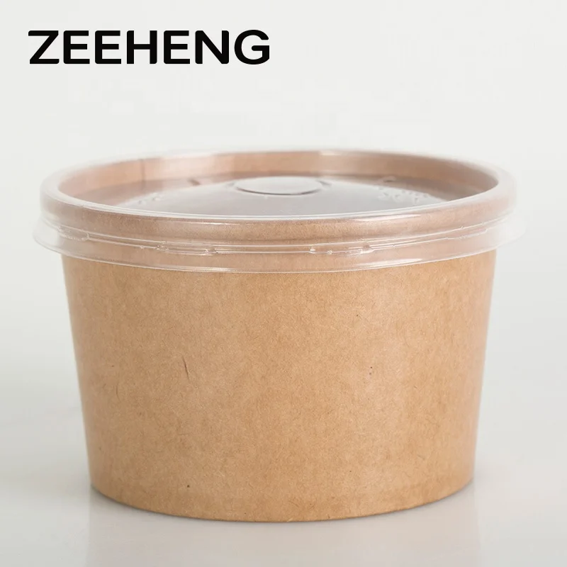 Food grade disposable custom printed paper sauce bowl salad bowl