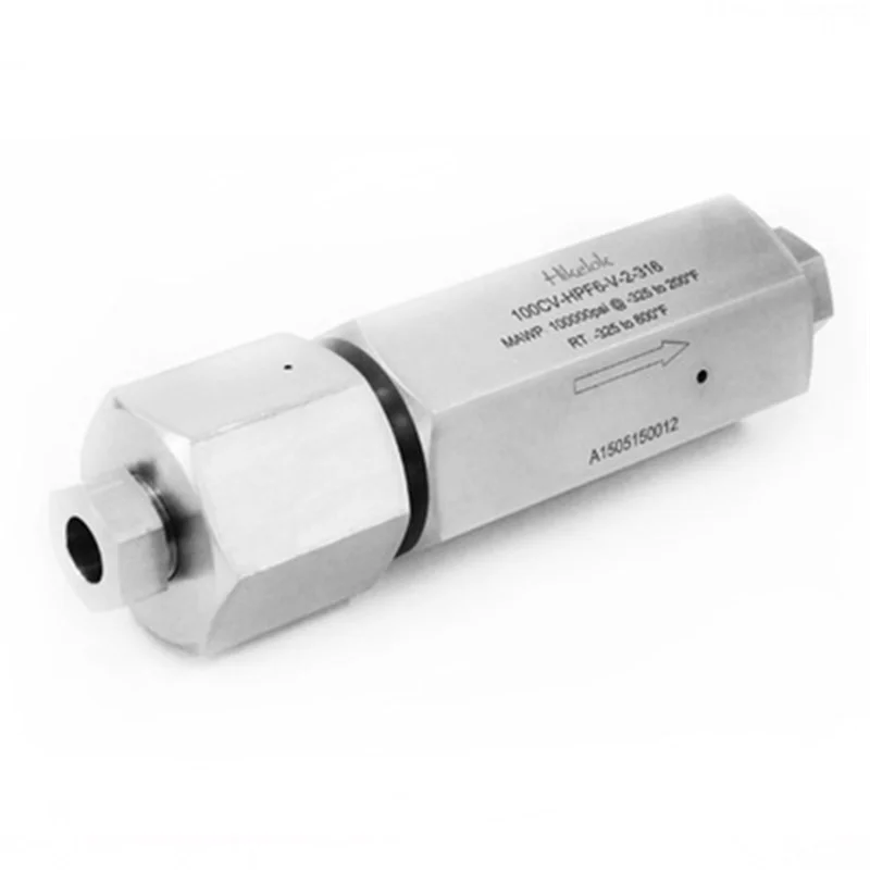 Hikelok Single Ferrule Compression Check Valves With 316 Stainless Steel and high pressure check valves
