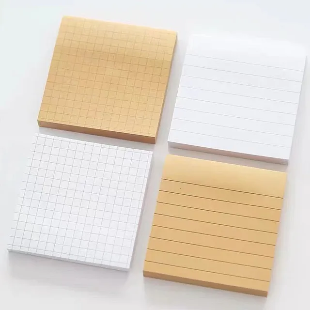 Erasable  Checkered Stripe Note Paper Pad Printing Sticky Note Services Cube Memo Pad