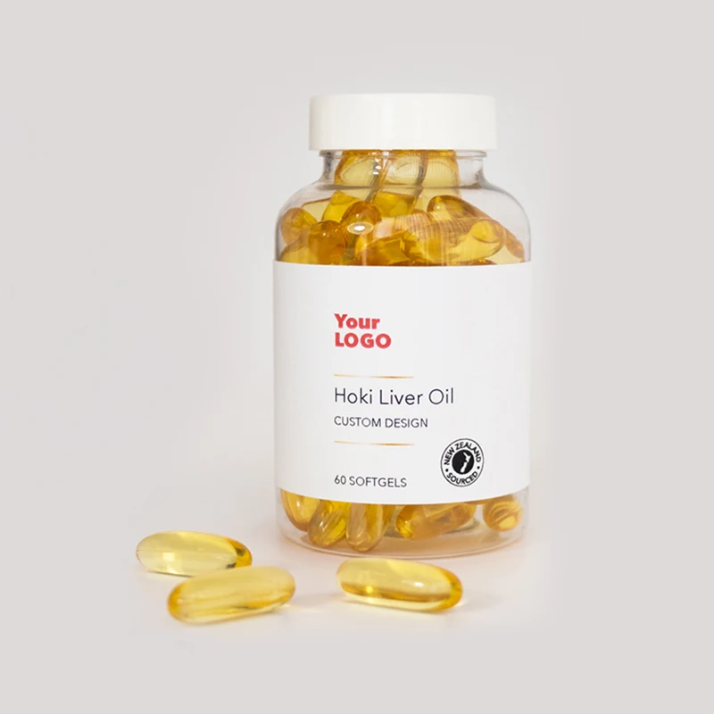 Hoki liver oil health products bulk softgel capsules Omega 3 immune boost
