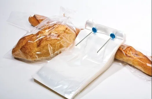Custom Logo Printed Plastic Micro Perforated Wicket Bag Heat Seal Gusset Pouch for Bakery Packaging Food Packaging Bread Storage