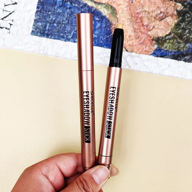 SHICELLE  Professional Waterproof Eyeshadow Pencil Glitter Shadow Stick Eye Makeup Dry Eye Shadow Type with Private Label