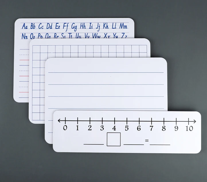 Smooth Edge Perfect Cutting Custom Logo 3MM Thickness MDF Dry Erase lapboard For Class Learning And Writing