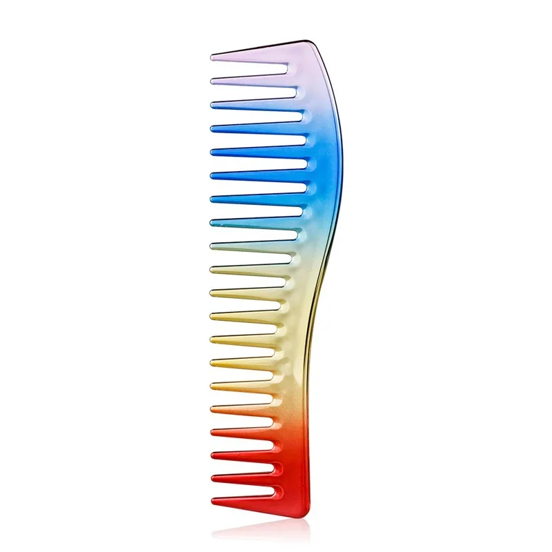 Electroplated Gold Heat Resistant Styling Wide Tooth Hairbrush Pink Air Cushion Combs for Women and Men