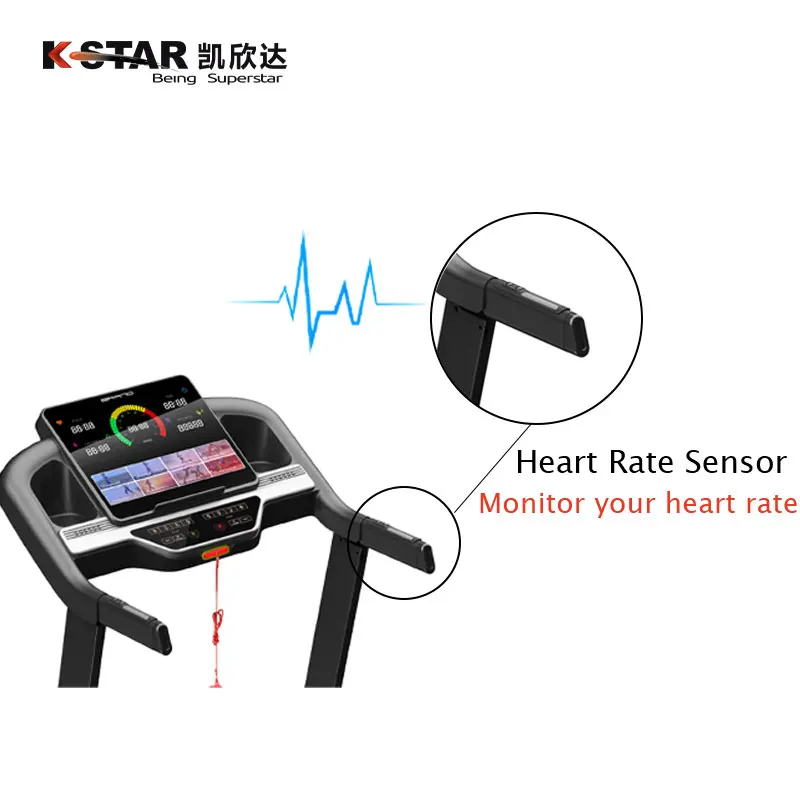 Factory Wholesale Automatic Incline Foldable Running Machine Home Use Sport Treadmill With LED Screen