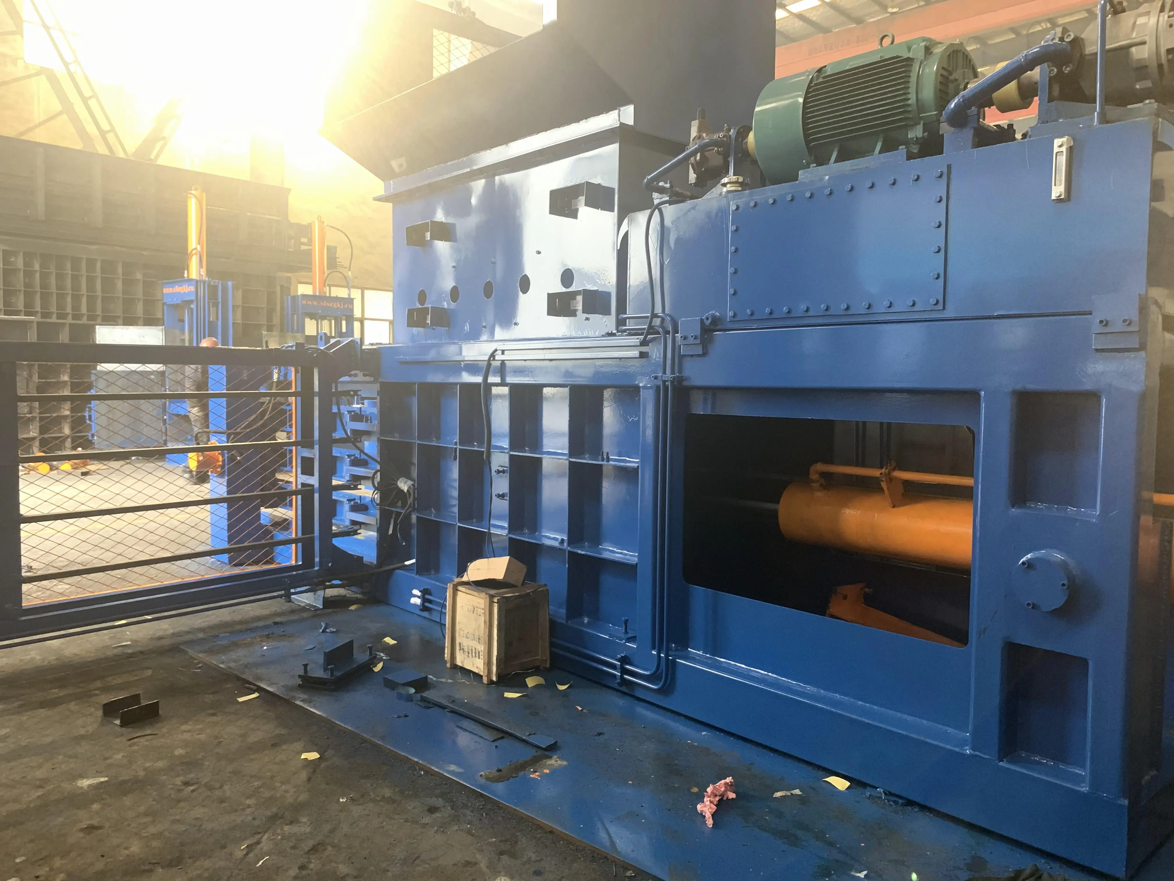 EPA-63 High quality automatic horizontal hydraulic waste paper waste plastic straw baler