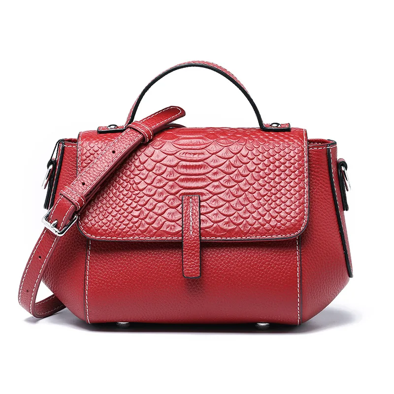 Cow leather luxury bags for women new design messenger bag waterproof cowhide 2023 handbags leather