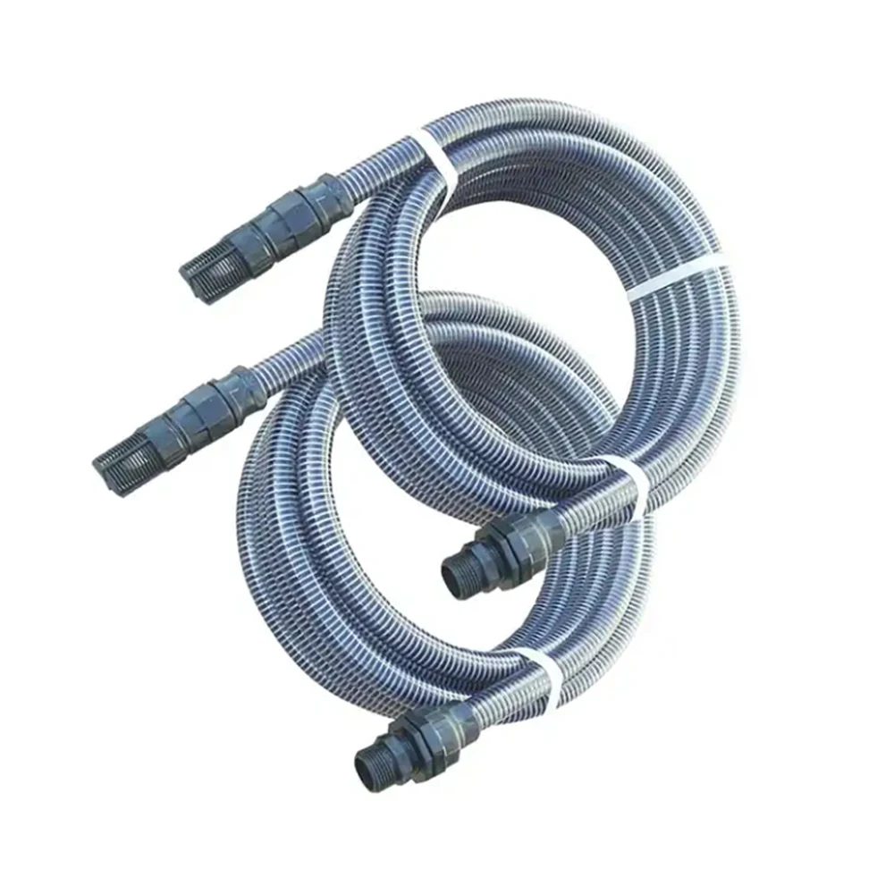 Профессиональный Прочный 10 мм-200 мм ПВХ сливной воды гибкие трубы садовый насос всасывающий шланг