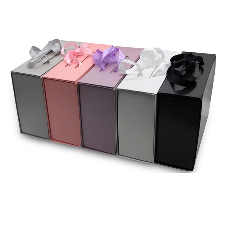 Foreign trade wig folding gift box spot wholesale cardboard clothing packaging flash special paper gift box manufacturer