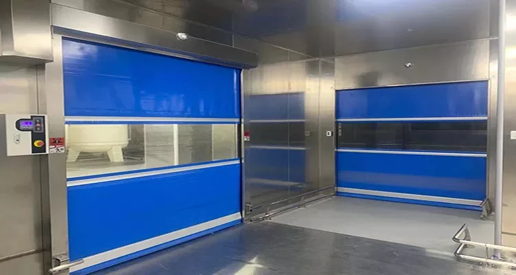 Warehouse Clean Room Automatic high speed Rapid Door PVC Fabric Rapid Roll up Door