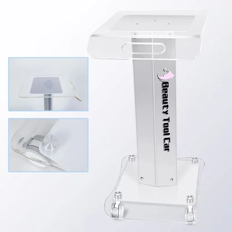 Pedestal Rolling Cart Beauty Salon Trolley Salon Use Beauty Instrument Tray Rolling Spa Beauty Cart Trolley With 4 Wheels