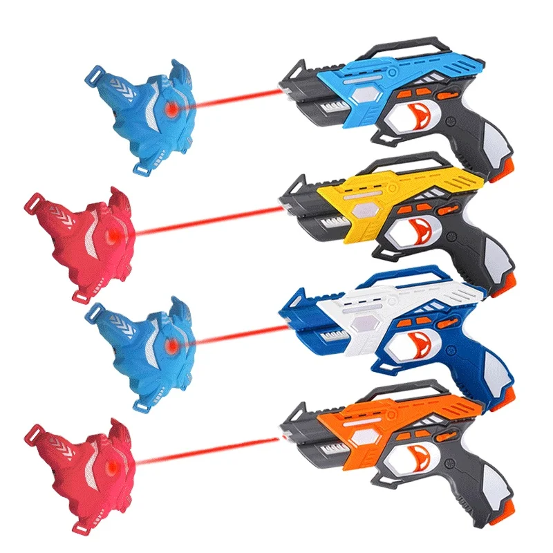 Multiplayer Intelligent Combat Multiple Gun Mode Switching Safe Laser Tag Toy Plastic gun