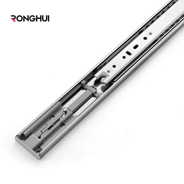 Ronghui Soft Close Drawer Slide 22 Inch With Back Bracket Telescopic Slide Stainless Steel Heavy-Duty Storage Drawers(Old)