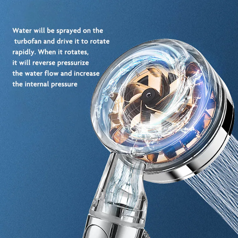 Luxurious Stone System Ionic Water Saving Pressureized High Pressure Mineral Set Hand Held Filter Shower Heads