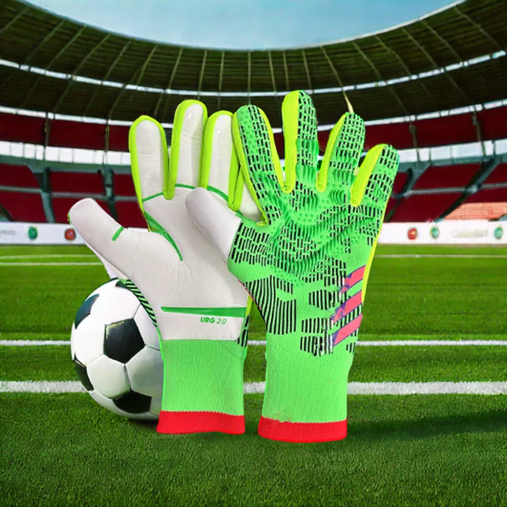 Wholesale Professional High Quality Breathable Rubber Sports Gloves for Football Goalkeepers Custom Logo Design