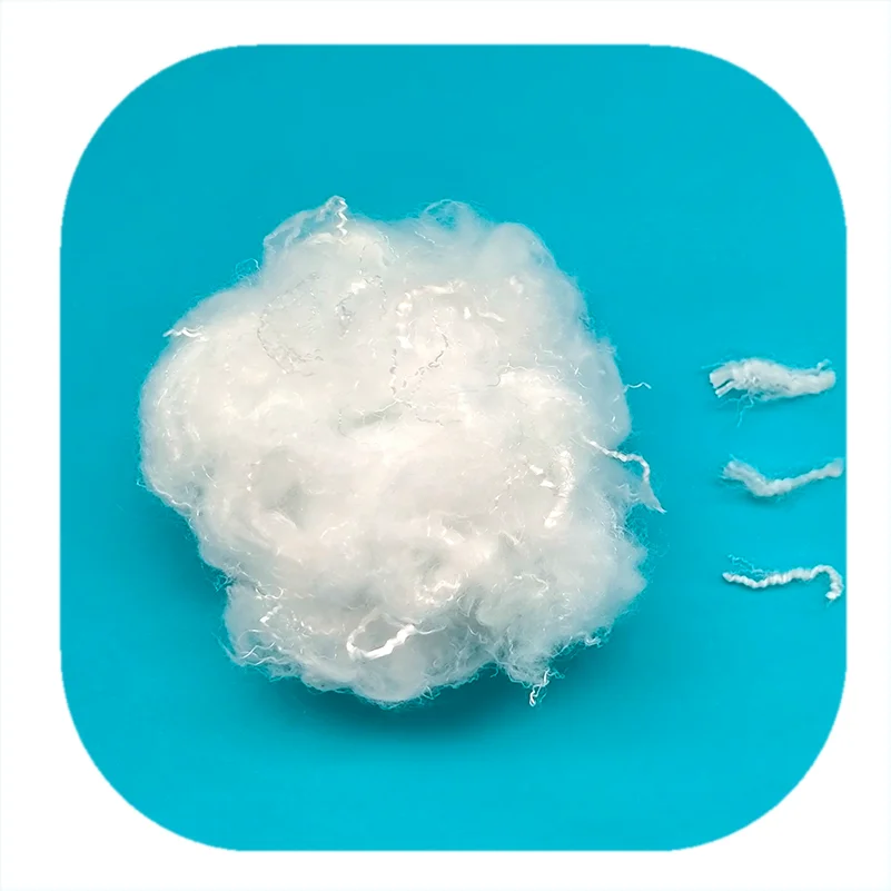 Super Soft Virgin Siliconized 0.9D*38MM Micro Down Like PSF Polyester Staple Fiber for Filling