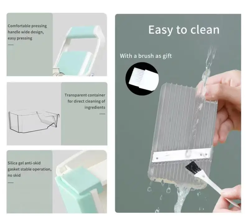 Multifunction Kitchen Accessories Safe Manual Onion Veggie Chopper Graters Frozen Meat Slicer Mandoline Vegetable Slicer Cutter