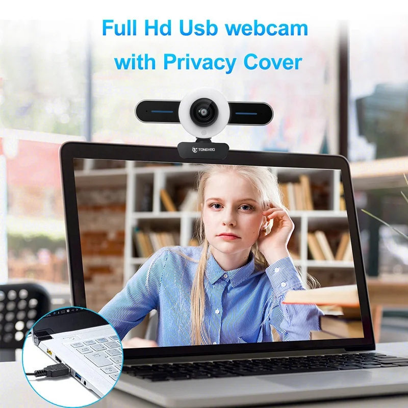 USB Webcam 1080P HD PC Web cam With Microphone Autofocus for PC Full HD Web Camera