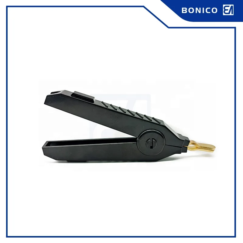 20A 90MM Gold Plated Brass ABS Material High Quality Battery Black Kelvin Clip