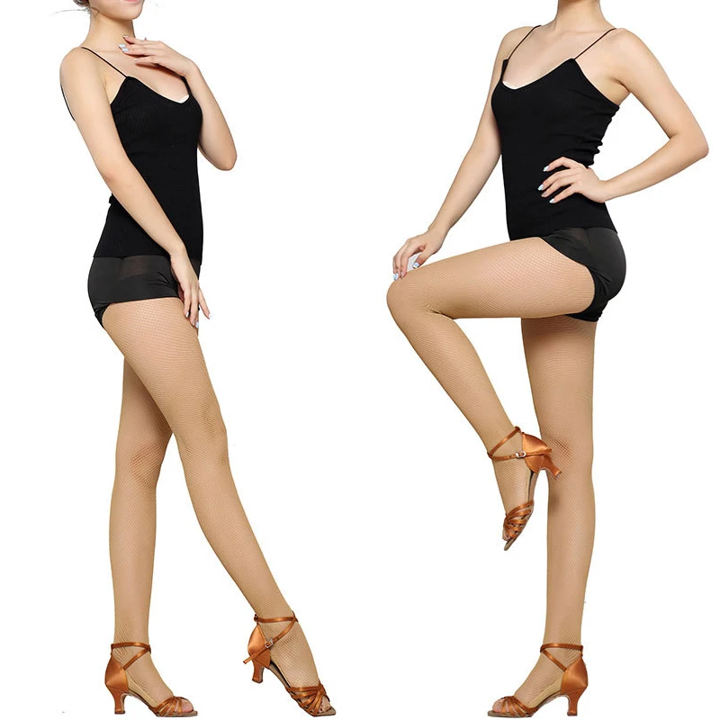 
SW524 Single vertical lines Hard network professional Latin fishnet stockings tights for Latin dance fishnet stockings 