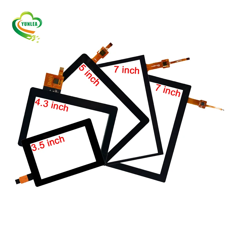 1.44 3.5 4.3 5 7 10.1 inch Multi Touch Capacitive Touch Screen Panel Overlays With Focaltech Goodix ILITEK Controller Board