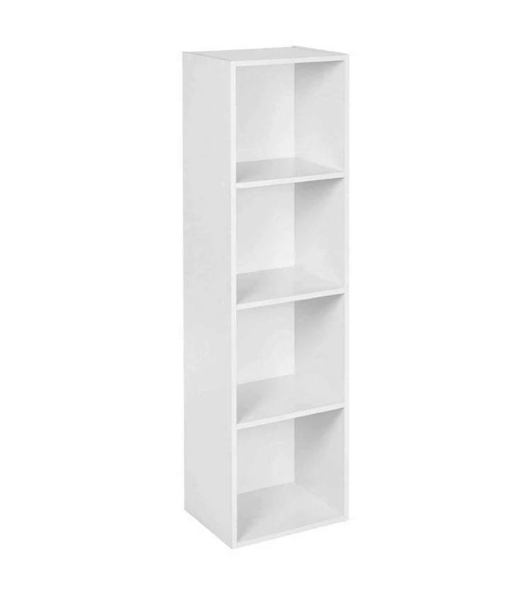 New Cube 2 3 4 Tier Wooden Bookcase Storage Shelf Bookshelf For Home Office